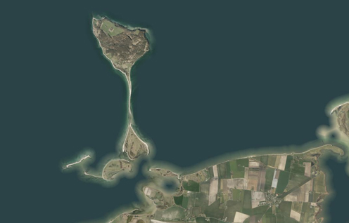 Luftfoto af Æbelø 2019