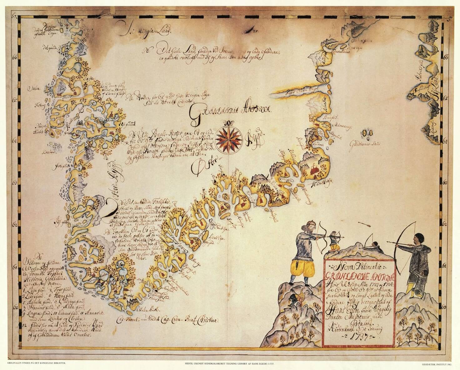 Hans Egedes kort fra 1737