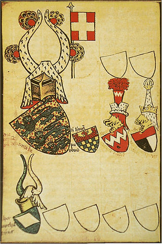 Early depiction of Dannebrog