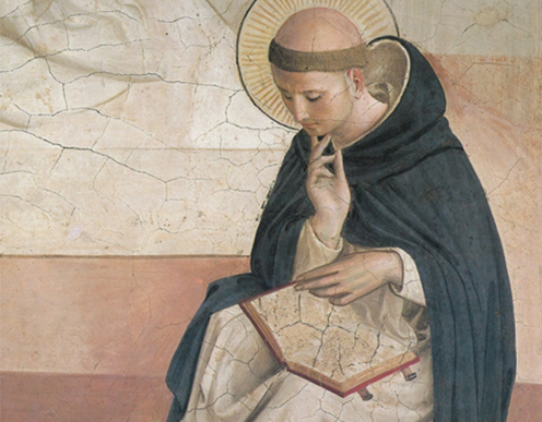 Fresko af Sankt Dominik