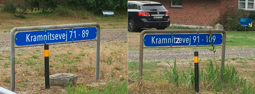 Kramnitze-vejskilte