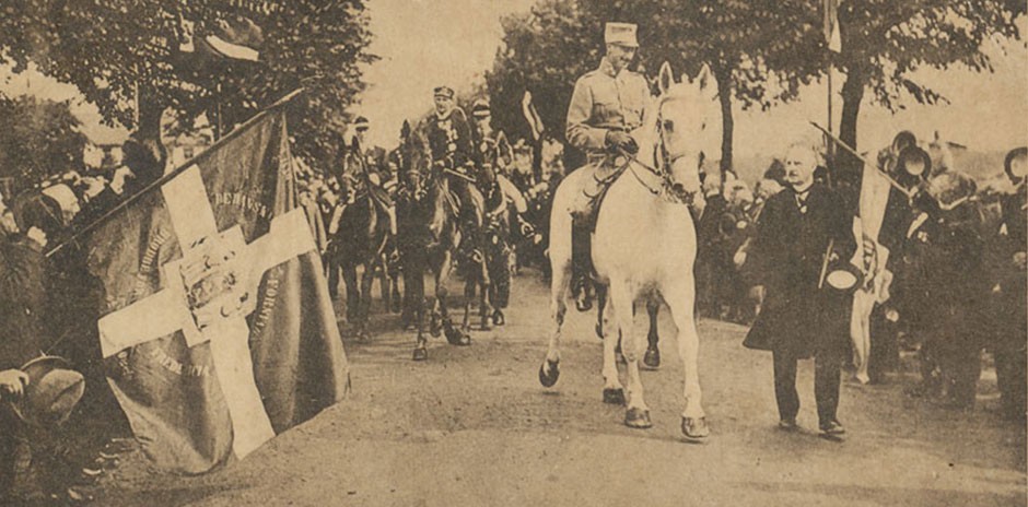 Cristian X rider over grænsen i 1920