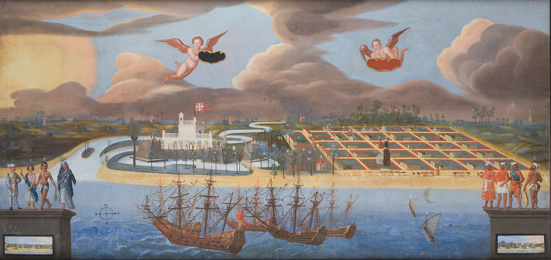 Maleri af Tranquebar 1650
